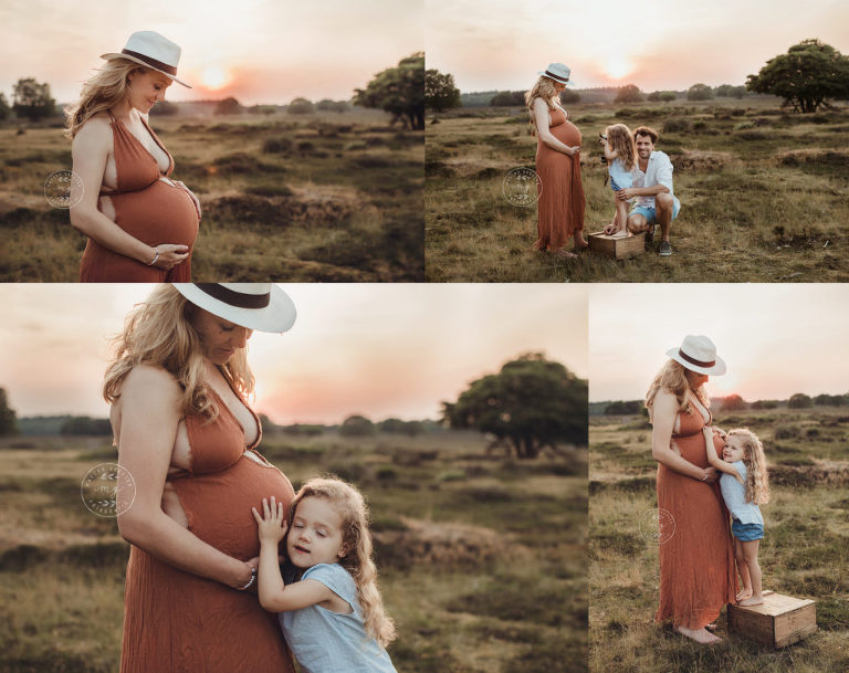 zwangerschapsfotoshoot op de Heide tussen Hilversum en Laren met Mascha Greuter Fotografie uit Baarn Utrecht